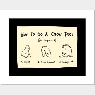 How To Do A Crow Pose Posters and Art